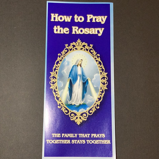 How to pray the rosary/pamphlet